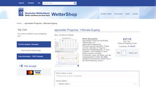 
                            4. agrowetter Prognose, 1-monatiger ... - DWD Wettershop