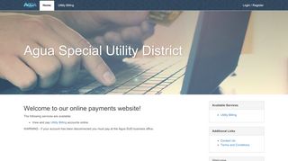 
                            1. Agua Special Utility District - Municipal Online Services