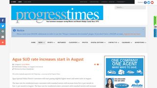 
                            7. Agua SUD rate increases start in August - Progress Times