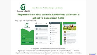 
                            1. Aguarde o novo Sistema - facweb.crediacsc.org.br