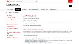 
                            1. AHA Instructors - American Heart Association