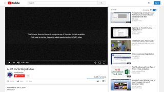 
                            7. AHCA Portal Registration - YouTube