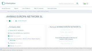 
                            8. AHIMAS EUROPA NETWORK SL: Phone number, VAT number, and ...