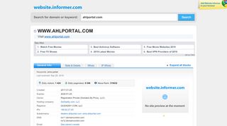 
                            5. ahlportal.com at Website Informer. Visit Ahlportal.