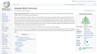 
                            1. Ahmadu Bello University - Wikipedia