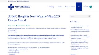 
                            5. AHMC Hospitals New Website Wins 2015 Design Award - AHMC ...