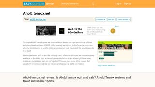 
                            5. Ahold.tenrox.net review. Is Ahold.tenrox legit and safe? Ahold ...