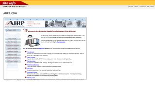 
                            8. Ahrp.com: Adventist HealthCare Retirement Plan Home Page