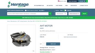 
                            9. AHT MOTOR | Part #203031 - Heritage Parts