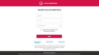 
                            6. AIA Life Planner Portal Login - AIA Bhd.