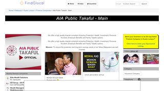 
                            9. AIA Public Takaful - Main, AIA Public Takaful, Suite P5 ...