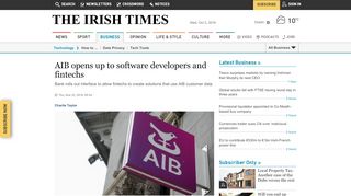 
                            5. AIB opens up to software developers and fintechs - Irish Times