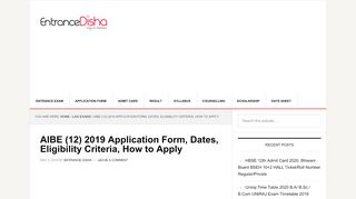 
                            9. AIBE (12) 2019 Application Form, Dates, Eligibility ...