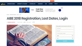 
                            8. AIBE 2018 Registration, Last Dates, Login | AglaSem Admission