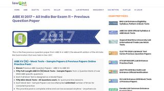 
                            8. AIBE XI 2017 - All India Bar Exam 11 - Previous …