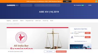 
                            4. AIBE XIV (14) 2019 - Admit Card (Released), Exam Date ...