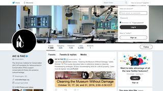 
                            8. AIC & FAIC (@conservators) | Twitter