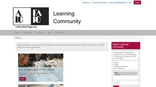 
                            2. AIC & FAIC Learning: Home