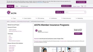 
                            1. AICPA Member Insurance Programs