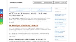 
                            6. AICTE Pragati Scholarship for Girls 2019, Apply Online ...