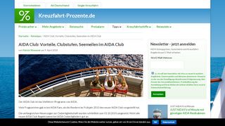 
                            3. AIDA Club: Vorteile, Clubstufen, Seemeilen im AIDA Club