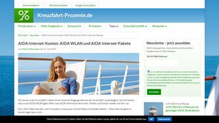 
                            1. AIDA Internet-Kosten: AIDA WLAN und Internet-Pakete