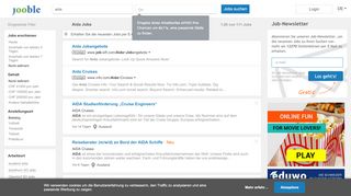 
                            9. Aida Jobs - 115 aktuelle Stellen für Aida | Jooble