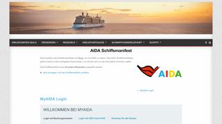 
                            7. AIDA Schiffsmanifest im myAIDA - kreuzfahrten.deals