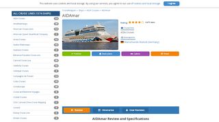 
                            1. AIDAmar - Itinerary Schedule, Current Position | CruiseMapper