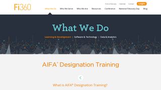 
                            9. AIFA® Designation Training | Fi360