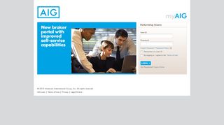 
                            4. AIG Login Page