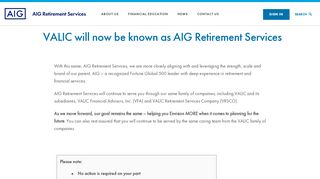 
                            6. AIG Retirement Services - valic.com
