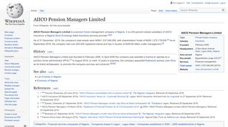 
                            4. AIICO Pension Managers Limited - Wikipedia