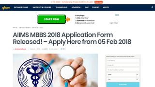 
                            5. AIIMS MBBS 2018 Application Form Released! - …