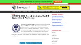 
                            3. AIIMS PG 2018: Result, Merit List, Cut Off, …