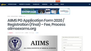 
                            8. AIIMS PG Application Form 2020 (Released) - Basic ...