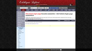 
                            3. Aile bulutu login page makaleleri - makale - Aile …