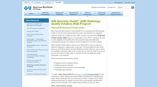 
                            5. AIM Specialty Health RQI/Preauthorization Program