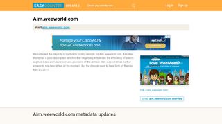 
                            8. Aim Wee World (Aim.weeworld.com) - Wee-Mee.com