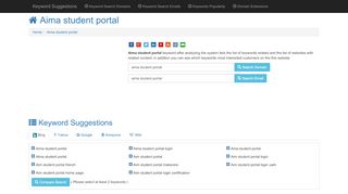 
                            4. Aima student portal