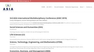 
                            6. AIMC 2019 | 5th Asia International Conference 2019 - UTM