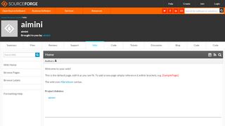 
                            7. aimini / Wiki / Home - sourceforge.net