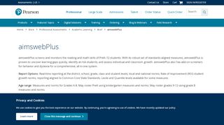 
                            9. aimswebPlus - Pearson Assessments