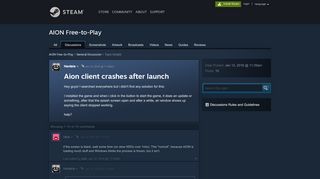 
                            8. Aion client crashes after launch :: AION Free-to-Play ...