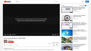 
                            5. Aion crashes Windows 10 [SOLVED] - YouTube