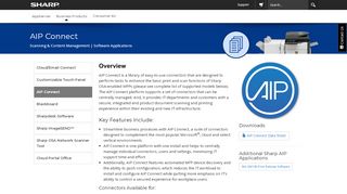 
                            2. AIP Connect | Sharp Applications | MFPs | SHARP