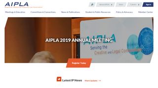 
                            1. AIPLA 2019 ANNUAL MEETING | AIPLA