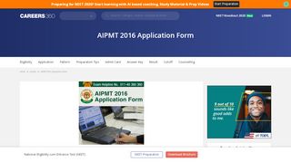 
                            7. AIPMT 2016 Application Form - Apply here - …