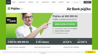 
                            9. Air Bank půjčka - kalkulačka půjčky - pujcka.co