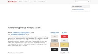 
                            6. Air Berlin topbonus Report: Match | StatusMatcher